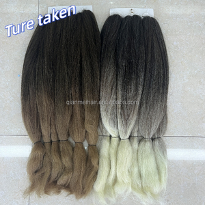 Extensiones de Cabello Sintético Jumbo Premium <span class=keywords><strong>Hiper</strong></span> X Twist para Mujeres Negras, Trenzas Jumbo, 6 Paquetes en un Solo Paquete, Trenza Ombre - Product Image 3