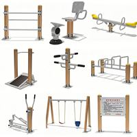 Appareil de fitness rotatif triple pour l'extérieur, pour parcs publics - Entraîneur durable pour hanches et taille, pour 3 personnes