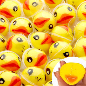 Boule de bonbons en gelée fruitée en forme de petit canard jaune certifiée casher/halal Emballage en vrac Vente chaude - Product Image 1