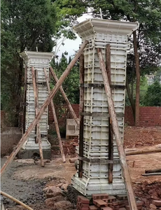 Factory Direct Selling Exterior Classic Decoration ABS Plastic <strong>Concrete</strong> Cement square Rome Pillar <strong>Column</strong> Molds <strong>Round</strong> Pillar - Product Image 6