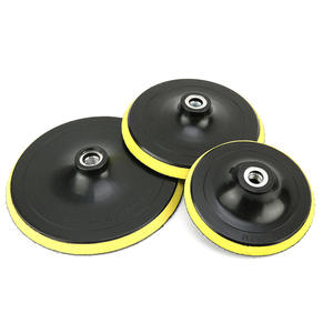 Disque de polissage floqué personnalisé de 5 pouces pour meuleuse d'angle, disque de ponçage auto-adhésif à ventouse électrique de 4 pouces, disques de ponçage - Product Image 1