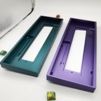 Clavier personnalisé à 65 %, 68 touches, conserve les touches fléchées, kit complet DIY, plaque supérieure et inférieure