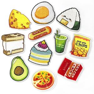 แผ่นปะรูปอาหารน่ารัก ปิซซ่า ชีสเค้ก ชิปส์ ไข่  สำหรับรีดติดเสื้อผ้า กระเป๋า ตกแต่ง - Product Image 2