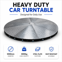 Plateforme rotative pour véhicules de luxe, capacité de 5 tonnes, robuste, avec télécommande sans fil