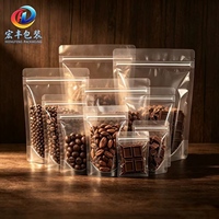 Sachet auto-scellant à haute transparence de qualité alimentaire pour chocolat, grains de café et noix