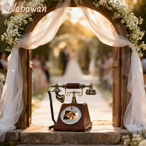 Livre d'or vidéo <span class=keywords><strong>portable</strong></span> en bois, très demandé, pour mariages, fêtes et événements – Cabine <span class=keywords><strong>photo</strong></span> et livre d'or vidéo pour téléphone de mariage - Product Image 1