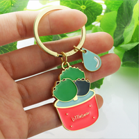 2021 créatif bricolage en pot pendentif porte-clés coloré époxy plante porte-clés Cactus Succulent porte-clés plante