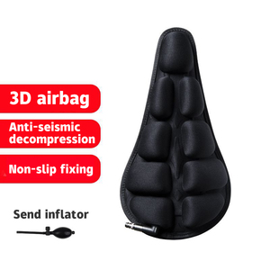 EW-cojín <span class=keywords><strong>para</strong></span> <span class=keywords><strong>bicicleta</strong></span> de montaña, funda de asiento de esponja gruesa de silicona cómoda inflable transpirable, 3D - Product Image 3