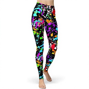 High Waist Breathable Thin <b>Velour</b> Knitted Digital Printed Solid Vintage Style Full-Length Pockets Pants <b>Leggings</b> for Summer - Product Image 3