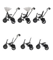 Poussette tricycle 2-en-1 Bebeconfort Windy, 4 ans, légère, pliable, cadre en acier, 8,8 kg, 1 position inclinable, charge 6 kg-20 kg