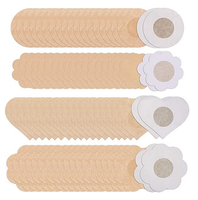 Coussinet de soutien-gorge adhésif jetable, 100 pièces, autocollants Sexy, cache-mamelon, Patch, en Satin respirant