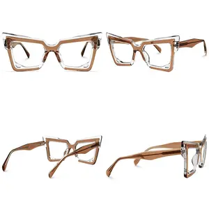 Black Friday Wesee Fashionable New Arrival White Eyewear Frame Acetate Cat Eye Glasses Eyeglasses Frames