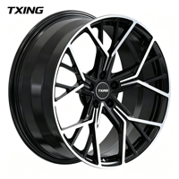 Vente directe usine : Nouvelles jantes de voiture 3 pièces en alliage d'aluminium forgé sur mesure, finition chromée, design concave