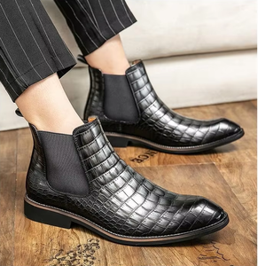 Bottes <span class=keywords><strong>Chelsea</strong></span> de luxe élégantes et confortables à <span class=keywords><strong>plateforme</strong></span> plate, pour l'hiver et l'été, souples, montantes à la cheville, imperméables, rehaussantes - Product Image 2