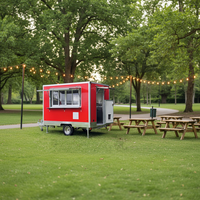 Food Truck d'extérieur pour limonades, Food Truck mobile avec cuisine complète, Food Truck à double étage entièrement équipé, Food Truck pour hamburgers
