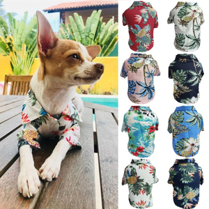 Camisetas de <span class=keywords><strong>moda</strong></span> para mascotas, camiseta sin mangas de playa para perros, <span class=keywords><strong>ropa</strong></span> de vacaciones de verano - Product Image 4