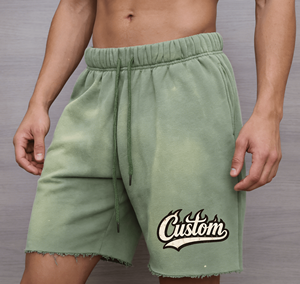 Shorts de bain en coton peigné respirant de style vintage de haute qualité pour hommes, service OEM - Product Image 5