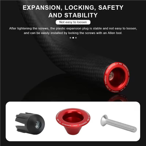Poignées de guidon de vélo RIDERACE, embout de guidon en alliage d'aluminium, poignées de guidon de vélo de montagne, bouchons de guidon, 23,5 mm pour vélo de route - Product Image 5