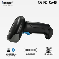 Escáner de Código de Barras Inalámbrico Multifuncional 2 en 1, Automático, de Mano, para Códigos de Barras 1D y 2D