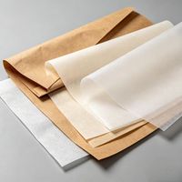 Papier sulfurisé de qualité alimentaire, résistant à l'huile, écologique, enduit, 100% pâte vierge, logo imprimé sur mesure, emballage pour hamburgers de restauration rapide