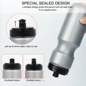 Logotipo personalizado 600ml Plástico Squeeze Senderismo Deportes Gimnasio Viajes al aire libre Ciclismo Botella de agua - Product Image 5