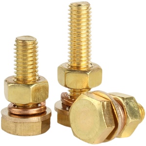 น็อตทองเหลืองคุณภาพสูง Din 933 8.8 10.9 เกรด Astm A325 และสกรูหัวหกเหลี่ยมพร้อมเกลียวเต็ม - Product Image 2