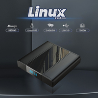 Nouveau Lecteur Multimédia Zkmagic Box TV Amlogic S905X3 Linux OS 2Go 16Go EMMC 2.4G 100M HDMI2.0 Affichage Vidéo 4K TV de Jeu