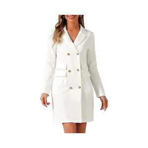 Da donna formale a trapezio maniche lunghe lunghe con scollo a V a mezza lunghezza al ginocchio per feste Sexy banchetti da ballo serate Cocktail club - Product Image 1