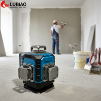 Niveau laser 3D 12 lignes vert 360° LUBIAO, auto-nivelant, compact, portable, antichoc, étanche pour la construction et le carrelage