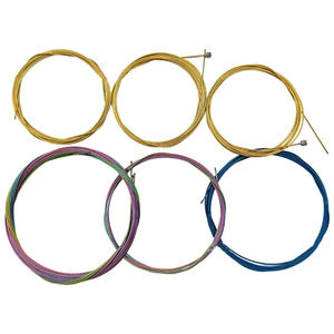 DELANHUWI competitivo cavo del freno della bicicletta 1.5m/1.7m/2.1m velocità variabile acciaio inox blu oro cavi della bicicletta alloggiamento - Product Image 2