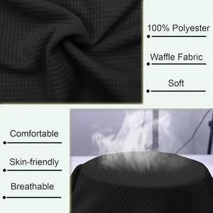 Camisetas de manga corta con cuello Henley y gofres para <span class=keywords><strong>hombre</strong></span> con logotipo bordado personalizado, camiseta elegante <span class=keywords><strong>informal</strong></span> con tapeta de 5 botones, camiseta ajustada - Product Image 5