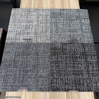 Karpet Kantor Berbentuk Ubin 50x50 Kedap Suara Polipropilena Tahan Aus Ramah Lingkungan Alas PVC/EVA Lantai Persegi Mewah Komersial