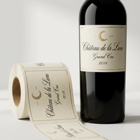 Étiquettes de produits imprimées numériquement haute définition, forme personnalisée, rouleau de vinyle pour cadeaux de spécialité