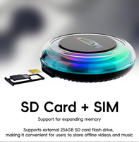 QY T11D 8GB+128GB Boîtier Android 13 AI avec CarPlay sans fil, WIFI6, BT5.0, USB, Garantie 1 an