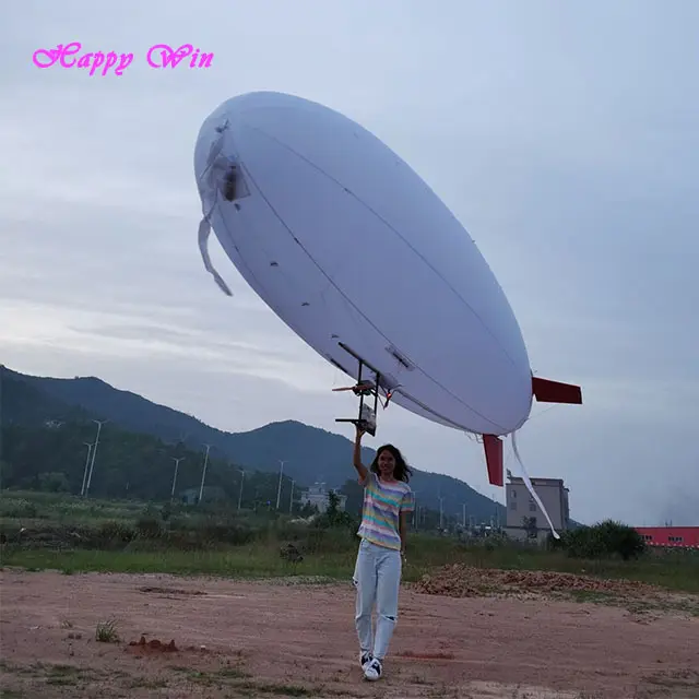 Zepulin rc inflável, balão tipo 6m ao ar livre