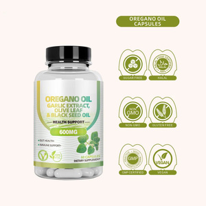 Capsules d'extrait d'huile d'origan pour la protection quotidienne de la santé des adultes, améliorant l'équilibre de la flore intestinale et le système immunitaire, huile d'origan - Product Image 4