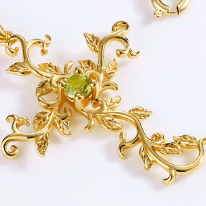 Collar con Colgante de Hojas Florales Vintage para Mujer, Elegante Cadena con Incrustaciones, Joyería de Moda, Regalo - Product Image 4