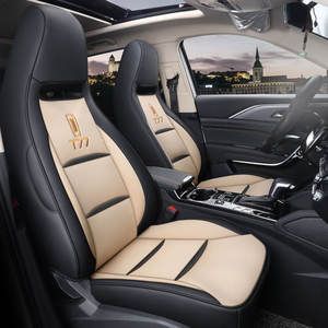 Juego de fundas de asiento de coche de cuero personalizadas OEM con logotipo para Civic M3 X5 <span class=keywords><strong>X6</strong></span> E Class 7 Series Vezel, modelos de la serie de los modelos de Civic M3 X5 - Product Image 3