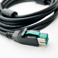 Câble de connexion USB vers mâle alimenté par 12V pour terminal de point de vente Ingenico
