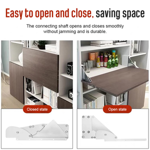 Rabat charnière Flip caché petit haut et bas <span class=keywords><strong>Table</strong></span> pliante matériel accessoires multifonctionnel caché bibliothèque meubles connecteur - Product Image 6