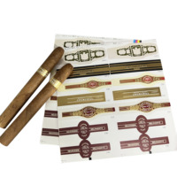 8 ans d'expérience dans l'impression d'étiquettes personnalisées, dorure en relief, anneau de cigare, ceinture de cigare, anneau en papier, étiquettes adhésives