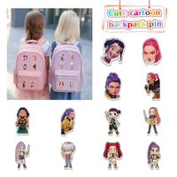 Épingle transparente personnalisée épingles en acrylique personnalisées aimant pour réfrigérateur insigne époxy dessin animé personnalisé Hallowmas épingles porte-clés breloque
