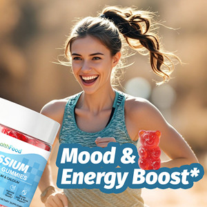 Gummies de potassium et de magnésium OEM ODM, à base d'un mélange riche en potassium et en calcium, pour soutenir les os et les muscles, complément électrolytique. - Product Image 6