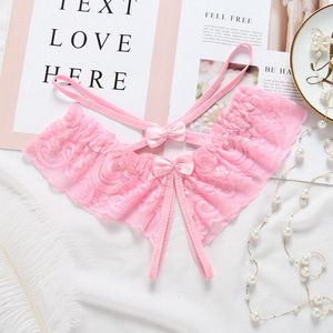 פתח את המפשעה נקבה פרח בגד ים סקסי בגד גוף - Product Image 5