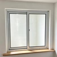Fenêtre coulissante horizontale en PVC Conch, double vitrage pour la rénovation de la maison