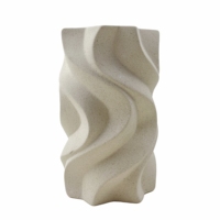 Vase en céramique sculptural abstrait moderne, fait main, émaillé mat, pour table ou buffet, accessoires de décoration intérieure, en stock, personnalisable