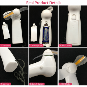 Weihnachts-FREUDEN-LED-Nachrichtenventilator: Individuelles Feiertagslogo, Handventilator mit Beleuchtung für Weihnachtsfeiern, Einzelhandels-Promotion, Events und Werbegeschenke - Product Image 5