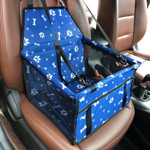Tempat duduk mobil hewan peliharaan Oxford, pembawa mobil portabel tahan gores tahan air pola polos untuk anjing dan kucing - Product Image 2