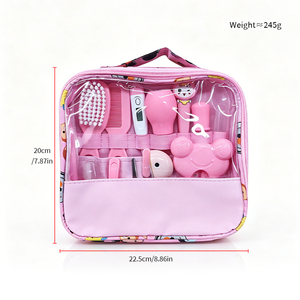 Ensemble de soins pour bébé <span class=keywords><strong>Pretty</strong></span> <span class=keywords><strong>Baby</strong></span>, kit de toilettage pour nouveau-né, 13 pièces, en matériau PP, avec coupe-ongles, cadeau de naissance - Product Image 6