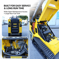 Chargeur hydraulique Derette à haut débit, mini-chargeuse compacte avec moteur Kubota pour travaux agricoles, construction, aménagement paysager et applications extérieures